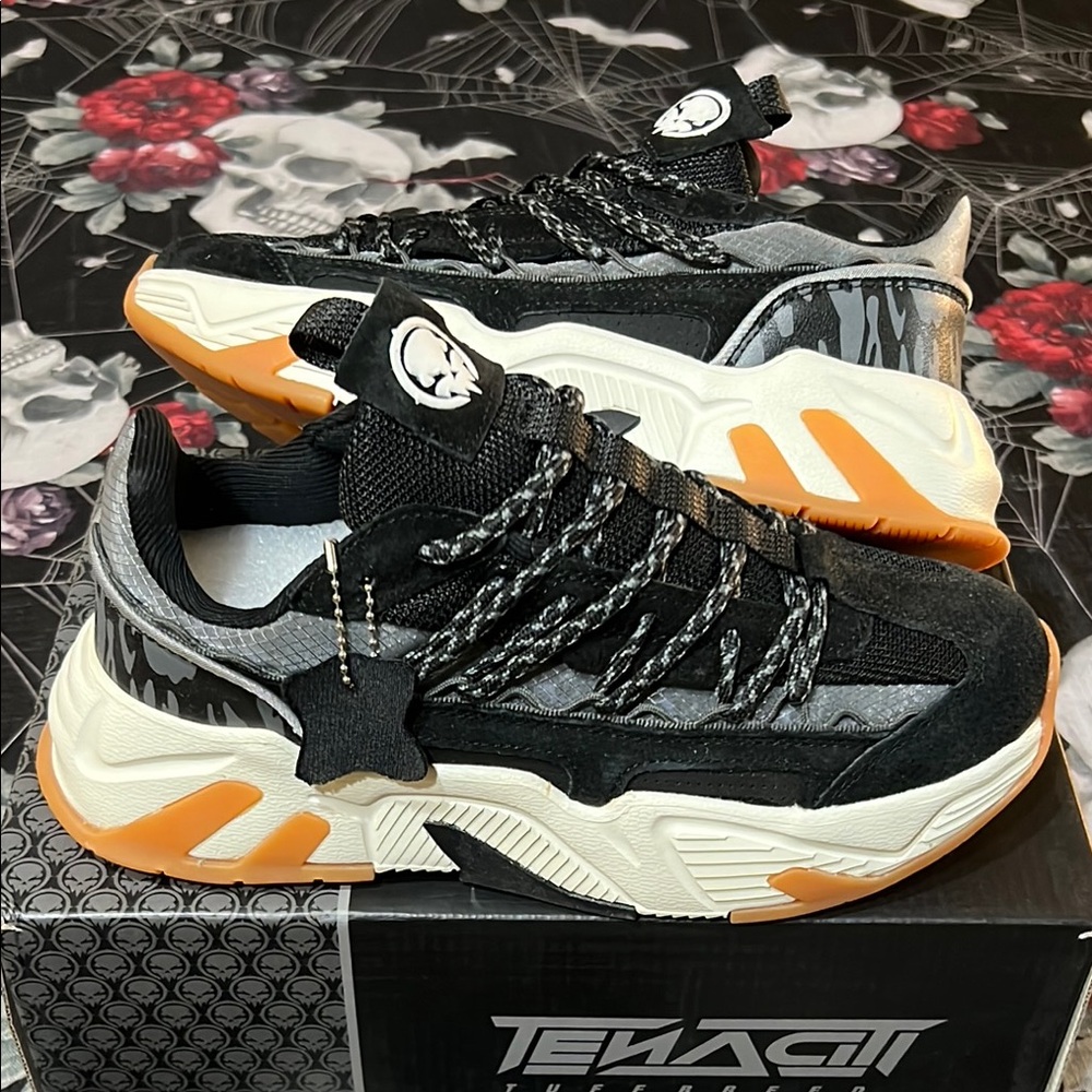 DS TENACITI BLACK DRIP MENS SNEAKERS SHOES SIZE 9 EXTREMELY RARE